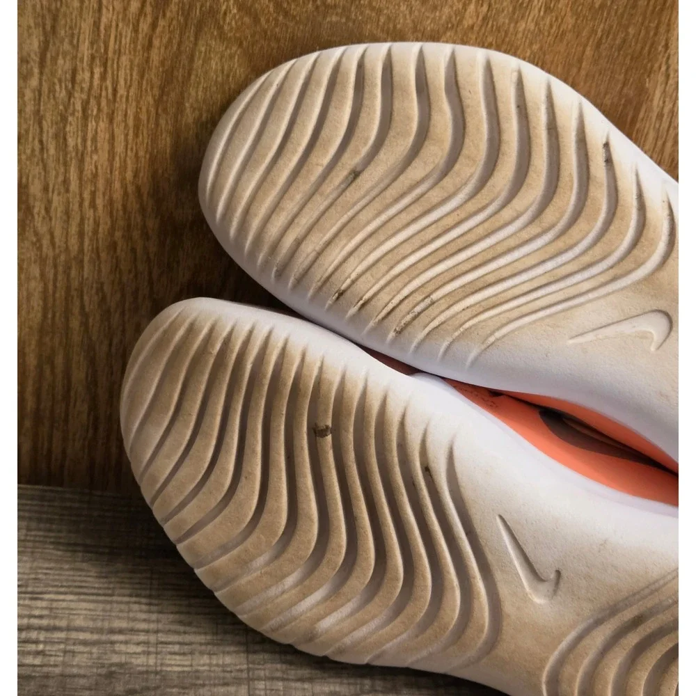 Nike Flex Runner Slip-On Sneakers Youth Size 3Y Peach Orange